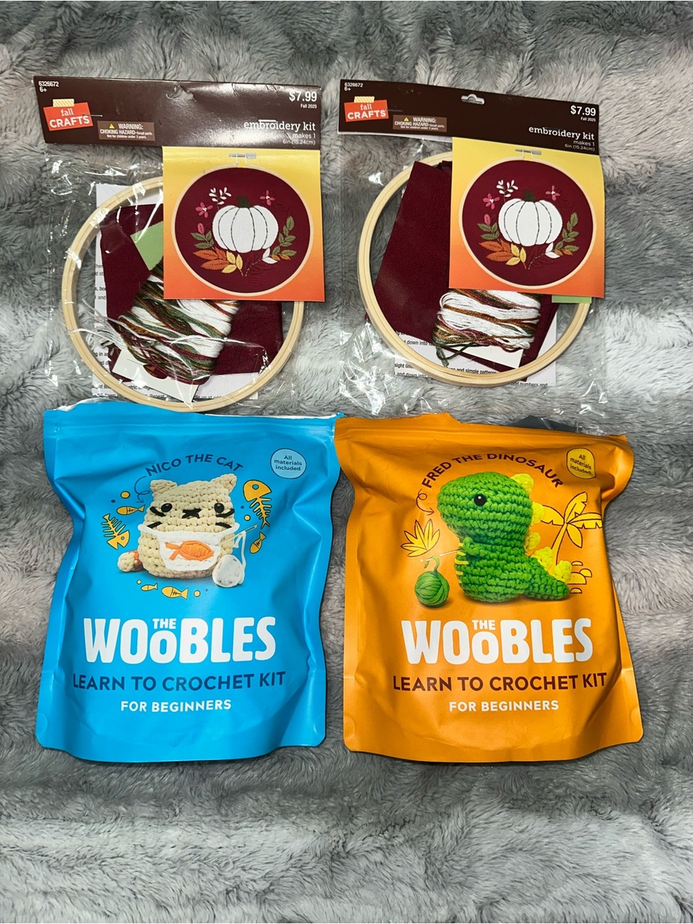 The Woobles Crochet Kits for Beginners And Embroidery Kits